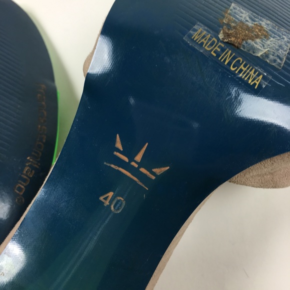 Francesco Milano Womens Block Heel Pump Sandals - Picture 7 of 8